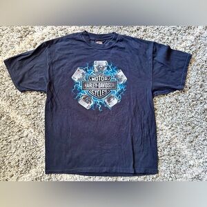 Harley Davidson Lightning Royal Flush shirt